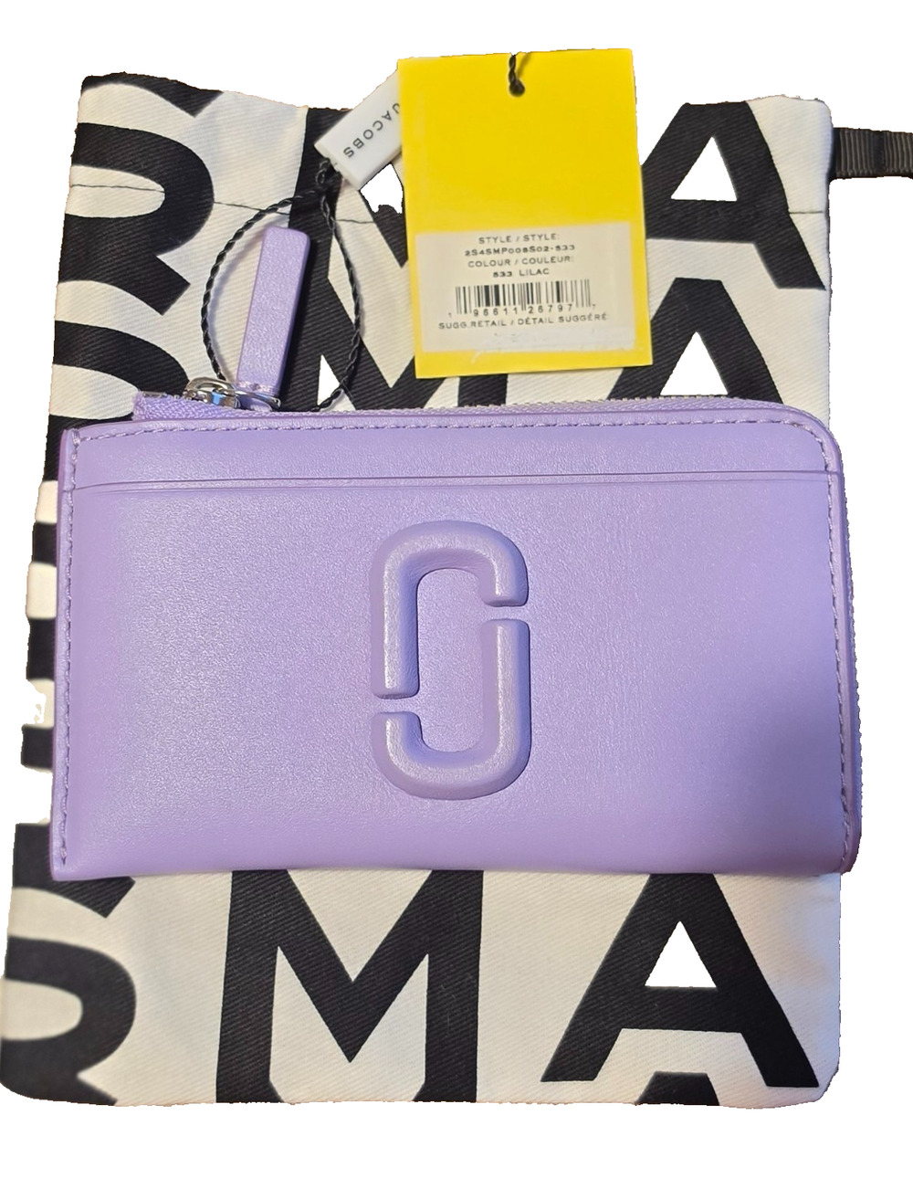 Marc Jacobs Covered J Marc Top Zip Multi Wallet Lilac 2S4SMP008S02-533